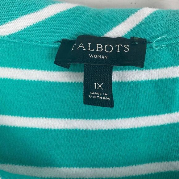Talbots Mock-Neck Striped Dress size 1X - Picture 5 of 6